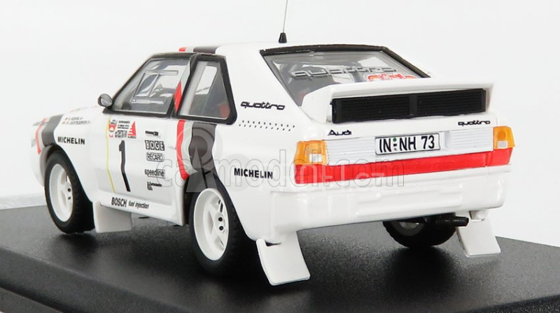 Trofeu Audi Quattro Sport N 1 Winner Rally Stadte 1984 - Start Race Version W.rohrl - C.geistdorfer 1:43 Bílá