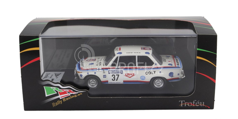Trofeu BMW 2002 (night Version) N 37 Rally 1000 Lakes 1974 Heikki Enomaa - Matti Hankavaara 1:43 Bílá Modrá Červená