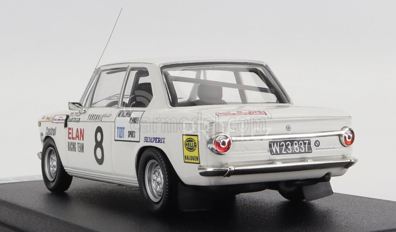 Trofeu BMW 2002 Ti (night Version) N 8 Rally Montecarlo 1971 W.poltinger - H.hartinger 1:43 Bílá