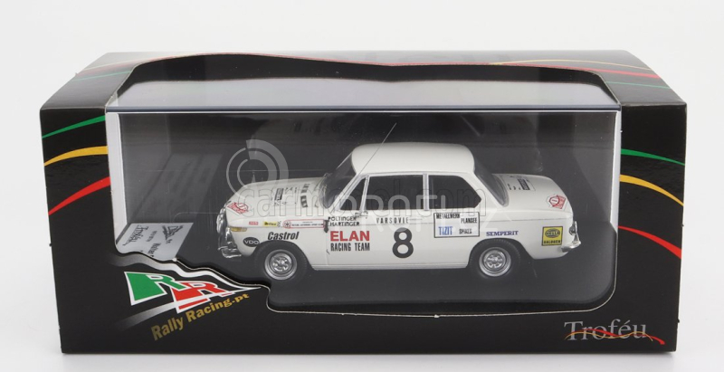 Trofeu BMW 2002 Ti (night Version) N 8 Rally Montecarlo 1971 W.poltinger - H.hartinger 1:43 Bílá