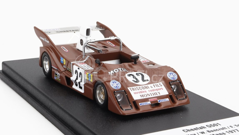Trofeu Cheetah G501 Team Cheetah Racing Cars N 32 24h Le Mans 1977 Andre Chevalley - Wink Bancroft - Francois Trisconi 1:43 Hnědá Bílá