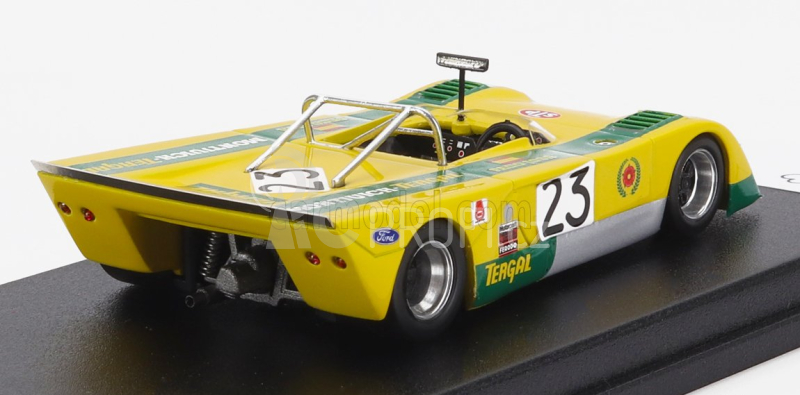 Trofeu Chevron B21 Fvc Cosworth N 23 Rally Vila Real 1972 Paco Josa 1:43 Žlutá Zelená