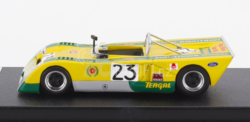 Trofeu Chevron B21 Fvc Cosworth N 23 Rally Vila Real 1972 Paco Josa 1:43 Žlutá Zelená