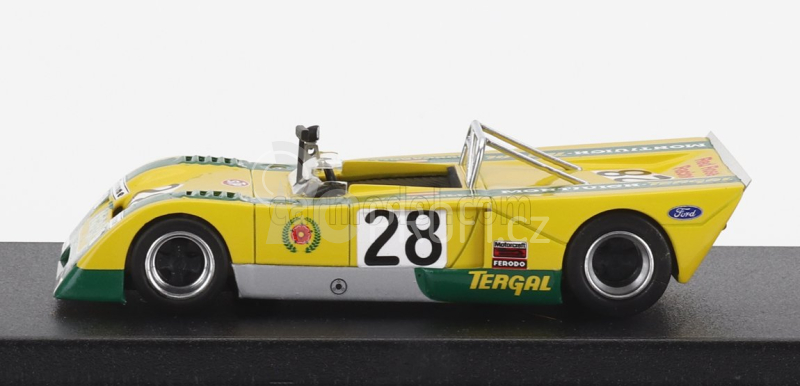 Trofeu Chevron B21 Fvc Cosworth N 28 Rally Vila Real 1972 Jose Juncadella 1:43 Žlutá Zelená