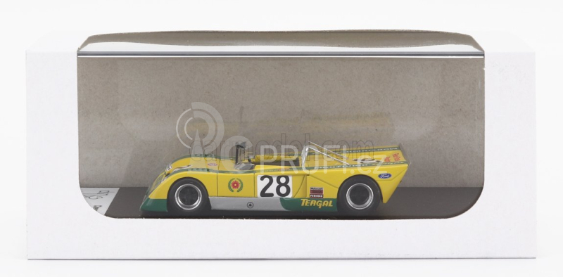 Trofeu Chevron B21 Fvc Cosworth N 28 Rally Vila Real 1972 Jose Juncadella 1:43 Žlutá Zelená