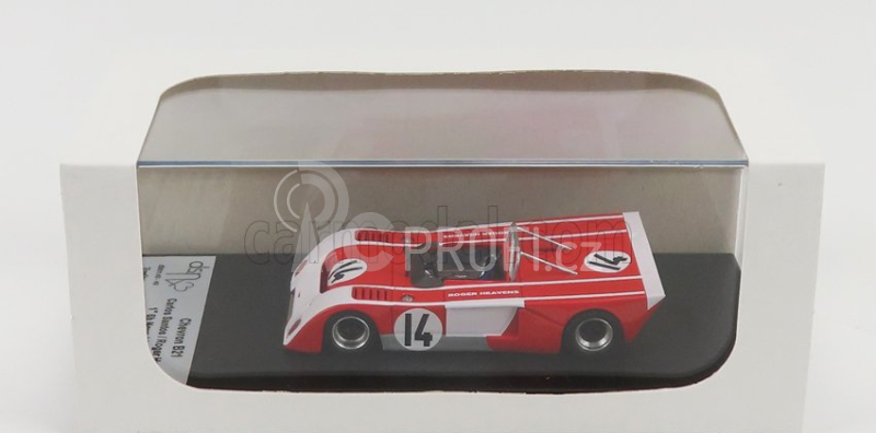 Trofeu Chevron B21 N 14 Winner 6h Nova Lisboa 1972 C.santos - R.heavens 1:43 Červená Bílá