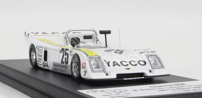 Trofeu Chevron B36 N 26 24h Le Mans 1980 B.sotty - D.laurent - P.hesnault 1:43 Bílá