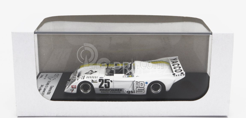 Trofeu Chevron B36 N 26 24h Le Mans 1980 B.sotty - D.laurent - P.hesnault 1:43 Bílá