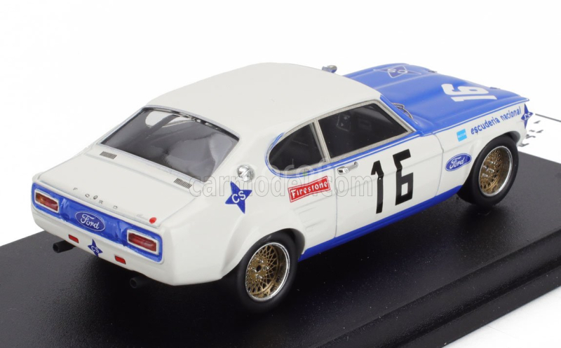 Trofeu Ford england Capri 2300 Gt N 16 Winner Rally Vila Real 1971 Jorge De Bragation 1:43 Bílá Modrá