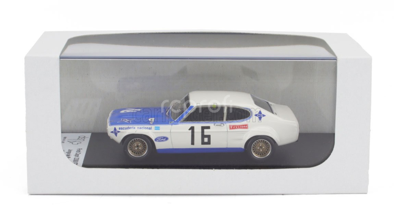 Trofeu Ford england Capri 2300 Gt N 16 Winner Rally Vila Real 1971 Jorge De Bragation 1:43 Bílá Modrá