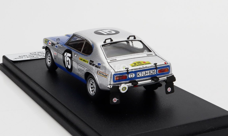 Trofeu Ford england Capri 2600 (night Version) N 15 Rally East African Safari 1970 Robin C. Hillyar - John Aird (jock) 1:43 Šedá Met Modrá