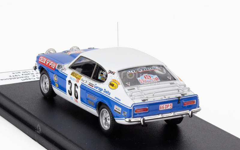 Trofeu Ford england Capri 2600 (night Version) N 36 Rally Tap 1972 Ronny - Adrian Gianfaldone 1:43 Bílá Světle Modrá