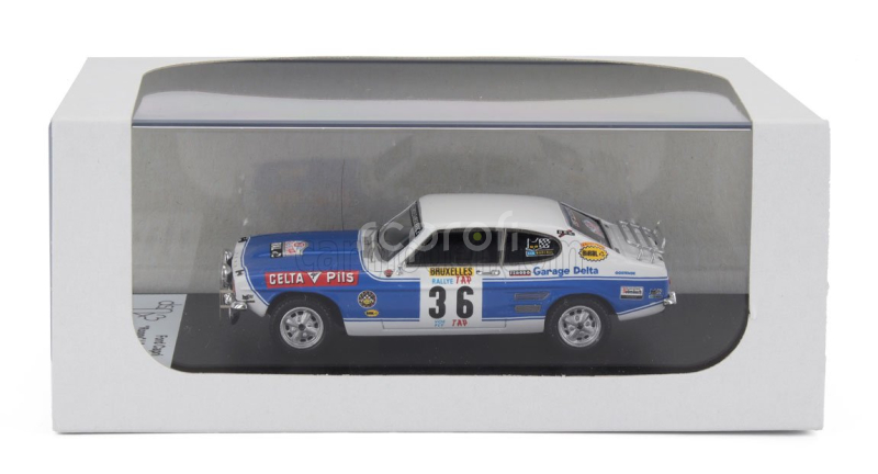 Trofeu Ford england Capri 2600 (night Version) N 36 Rally Tap 1972 Ronny - Adrian Gianfaldone 1:43 Bílá Světle Modrá