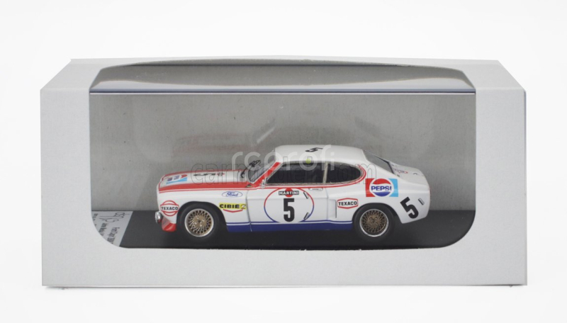Trofeu Ford england Capri 2600 Rs Coupe N 5 24h Spa Francorchamps 1973 Jaime Mesia - Alberto Ruiz Gimenez 1:43 Bílá Červená
