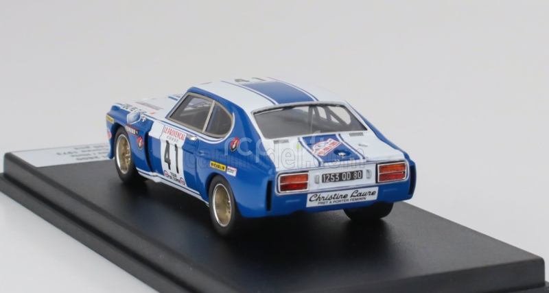 Trofeu Ford england Capri 2600 Rs (night Version) N 41 Rally Tour De Corse 1973 Yves Tilliez - Hirtz 1:43 Modrá Bílá