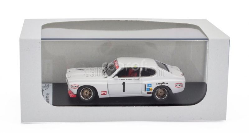 Trofeu Ford england Capri Rs2600 N 1 6h Nurburgring 1973 Emerson Fittipaldi - Jackie Stewart 1:43 Bílá