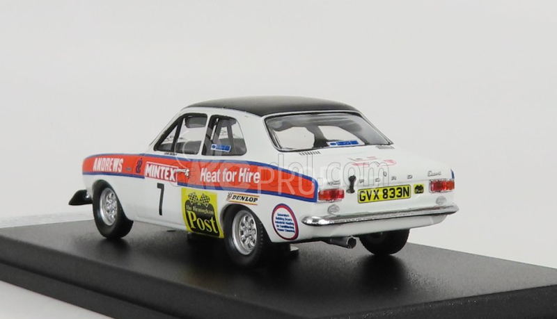 Trofeu Ford england Escort Mk1 Rs2000 (night Version) N 7 Rally Mintex 1975 R.brookes - J.brown 1:43 Bílá Černá Oranžová