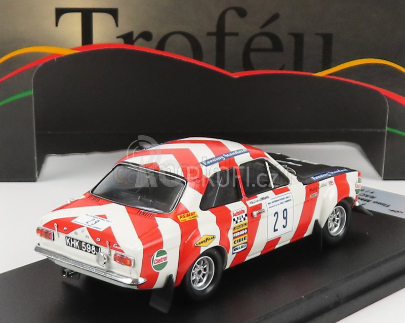 Trofeu Ford england Escort Mki N 29 Rally Rac Lombard (night Version) 1970 T.makinen 1:43 Bílá Červená Černá
