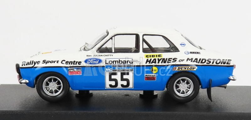 Trofeu Ford england Escort Mki N 55 Rally Rac 1974 J.taylor - J.chitty 1:43 Bílá Modrá