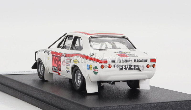 Trofeu Ford england Escort Mki (night Version) N 103 Rally London - Mexico 1970 T.makinen - G.staepelaere 1:43 Bílá Červená