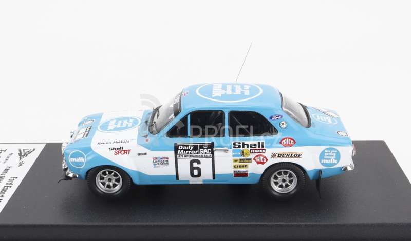 Trofeu Ford england Escort Mki (night Version) N 6 Rally Rac Lombard 1973 Hannu Mikkola - John Davenport 1:43 Světle Modrá Bílá