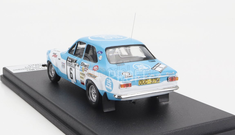 Trofeu Ford england Escort Mki (night Version) N 6 Rally Rac Lombard 1973 Hannu Mikkola - John Davenport 1:43 Světle Modrá Bílá