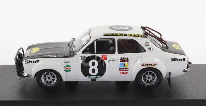 Trofeu Ford england Escort Mki (night Version) N 8 Rally East African Safari 1971 H.mikkola - G.palm 1:43 Bílá Matná Černá