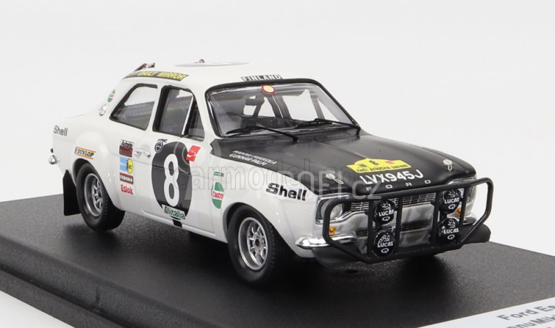 Trofeu Ford england Escort Mki (night Version) N 8 Rally East African Safari 1971 H.mikkola - G.palm 1:43 Bílá Matná Černá