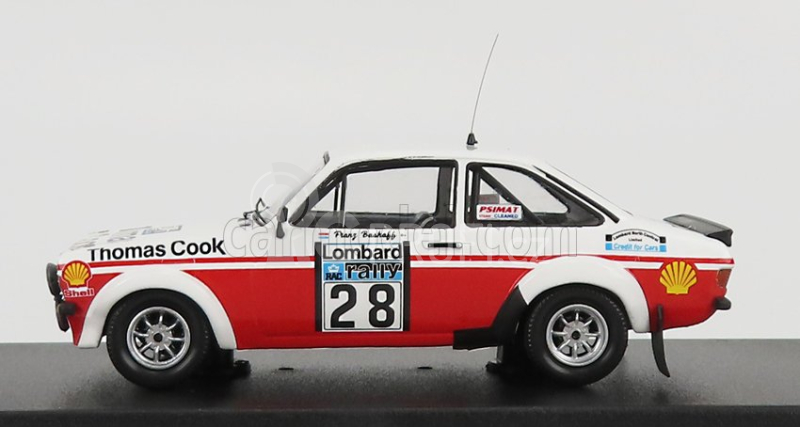 Trofeu Ford england Escort Mkii N 28 Rally Rac Lombard 1980 S.van Der Merwe - F.boshoff 1:43 Bílá Červená