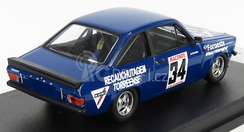 Trofeu Ford england Escort Mkii N 34 Rally Vila Do Conde 1980 A.carreira 1:43 Blue