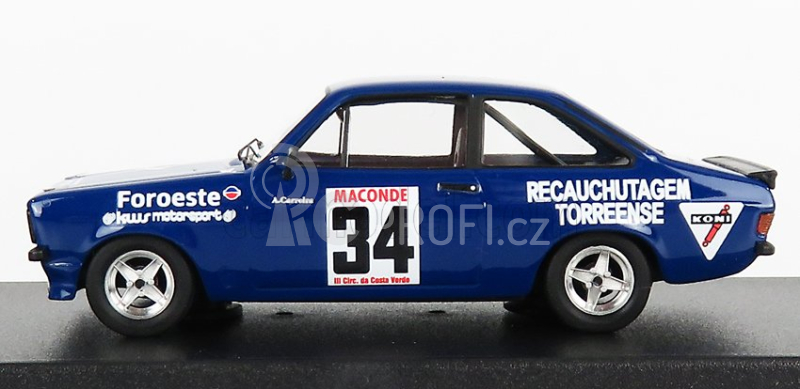 Trofeu Ford england Escort Mkii N 34 Rally Vila Do Conde 1980 A.carreira 1:43 Blue