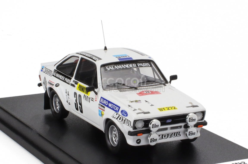 Trofeu Ford england Escort Mkii N 39 Rally Montecarlo 1980 Nicolas Koob - Win Jacoby 1:43 Bílá