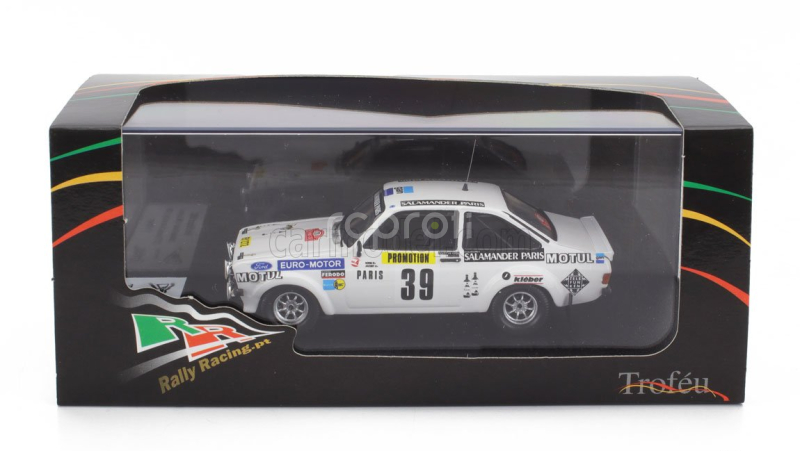 Trofeu Ford england Escort Mkii N 39 Rally Montecarlo 1980 Nicolas Koob - Win Jacoby 1:43 Bílá