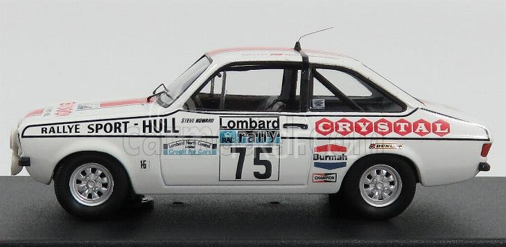 Trofeu Ford england Escort Mkii N 75 Rac Rally 1977 M.jackson - S.howard 1:43 Bílá Červená