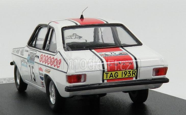 Trofeu Ford england Escort Mkii N 75 Rac Rally 1977 M.jackson - S.howard 1:43 Bílá Červená