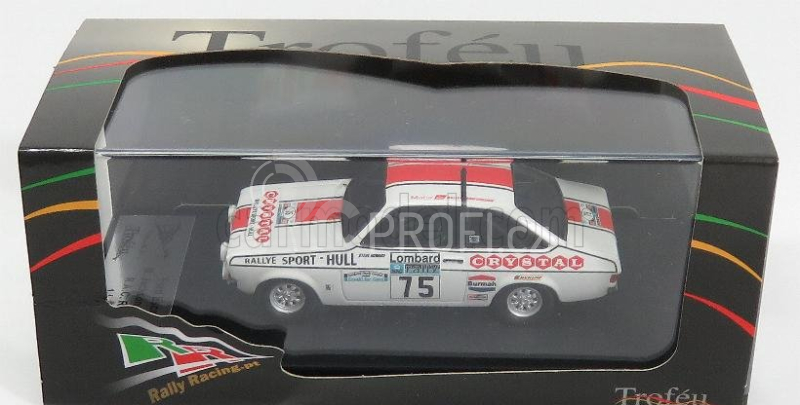 Trofeu Ford england Escort Mkii N 75 Rac Rally 1977 M.jackson - S.howard 1:43 Bílá Červená