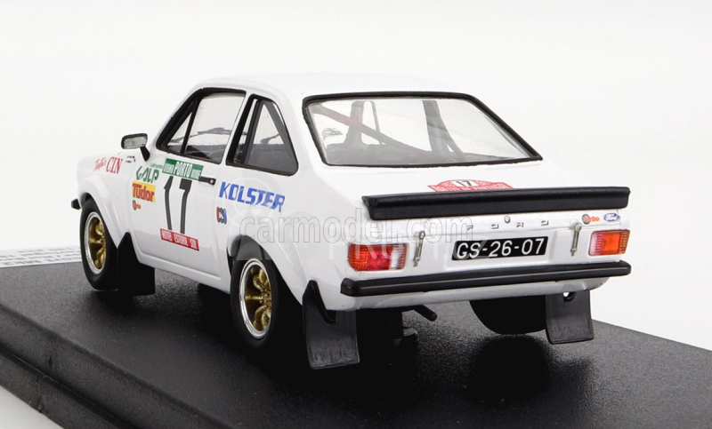 Trofeu Ford england Escort Mkii (night Version) N 17 Rally Portugal 1983 J.p.borges - R.bevilacqua 1:43 Bílá
