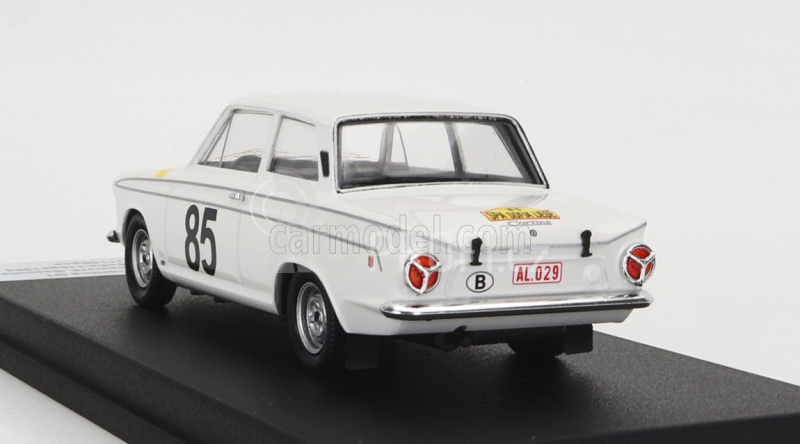 Trofeu Ford england Lotus Cortina Gt N 85 Rally Spa-sofia-liege 1964 G.staepelaere - E.meeuwissen 1:43 Bílá