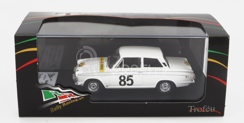 Trofeu Ford england Lotus Cortina Gt N 85 Rally Spa-sofia-liege 1964 G.staepelaere - E.meeuwissen 1:43 Bílá