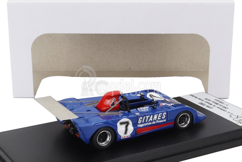 Trofeu Lola T282 Spider Team Equipe Gitanes N 7 24h Le Mans 1973 Jean Louislafosse - Reine Wissell - Hughes De Fierlandt 1:43 Blue