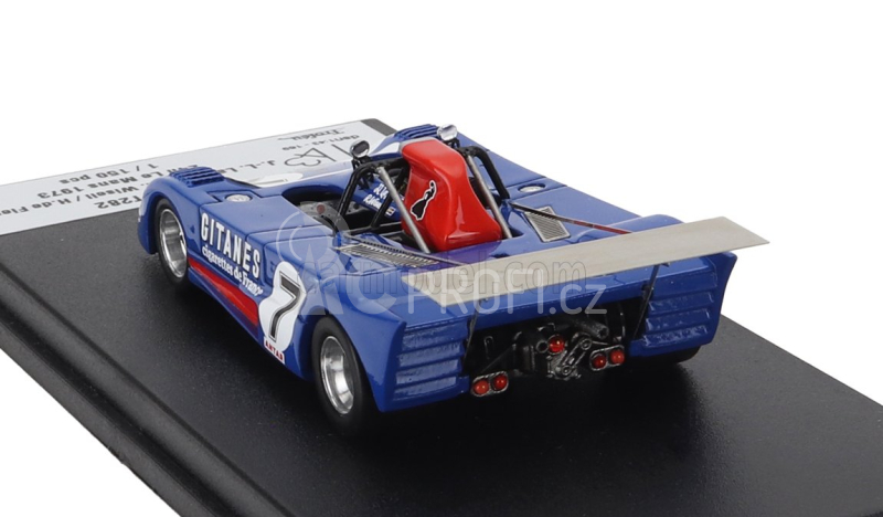 Trofeu Lola T282 Spider Team Equipe Gitanes N 7 24h Le Mans 1973 Jean Louislafosse - Reine Wissell - Hughes De Fierlandt 1:43 Blue