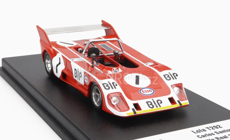 Trofeu Lola T292 Sider N 1 Rally Vila Real 1973 Carlos Gaspar 1:43 Oranžová Bílá