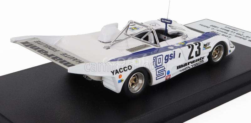 Trofeu Lola T298 N 23 24h Le Mans 1980 Michel Dubois - Florian Vetsch - Christian Debias 1:43 Bílá