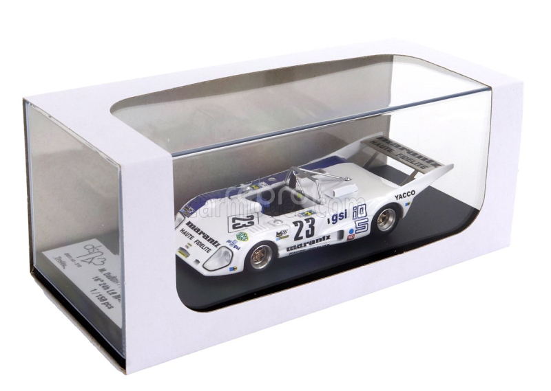 Trofeu Lola T298 N 23 24h Le Mans 1980 Michel Dubois - Florian Vetsch - Christian Debias 1:43 Bílá