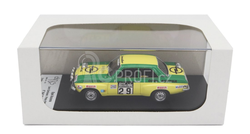 Trofeu Opel Ascona 1.9 Sr (night Version) N 29 8th Rally Rac Lombard 1973 Lars Carlsson - Peter Petersen 1:43 Zelená Žlutá