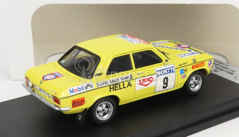 Trofeu Opel Ascona A N 9 Rally 1000 Lakes 1974 B.waldegaard - A.hertz 1:43 Žlutá