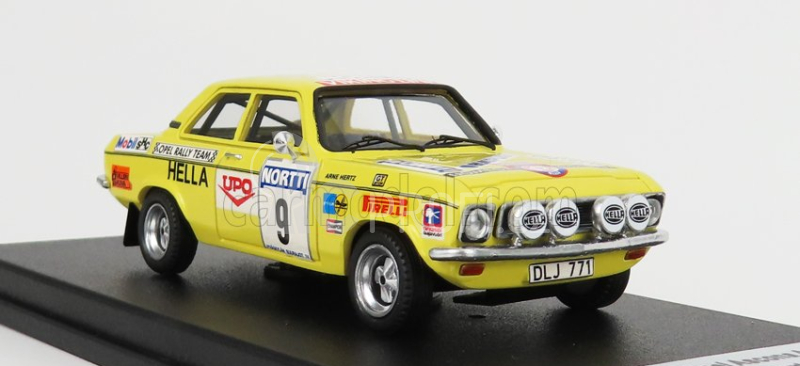 Trofeu Opel Ascona A N 9 Rally 1000 Lakes 1974 B.waldegaard - A.hertz 1:43 Žlutá