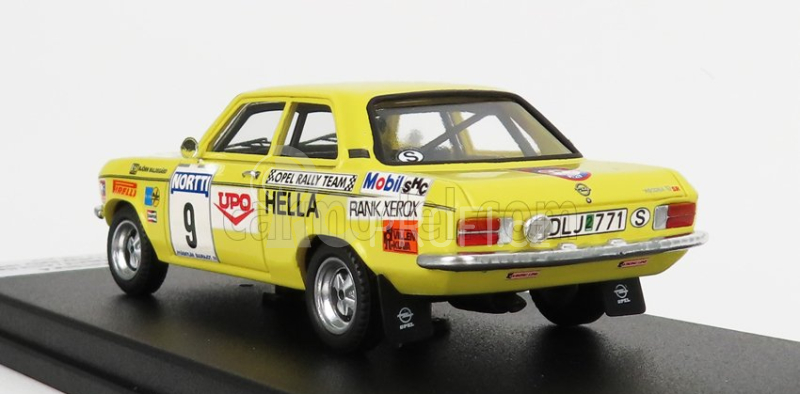 Trofeu Opel Ascona A N 9 Rally 1000 Lakes 1974 B.waldegaard - A.hertz 1:43 Žlutá