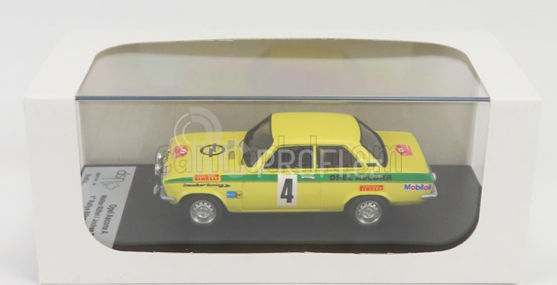 Trofeu Opel Ascona A (night Version) N 4 Winner Rally Russelsheim 1973 W.rohrl - J.berger 1:43 Žlutá Zelená