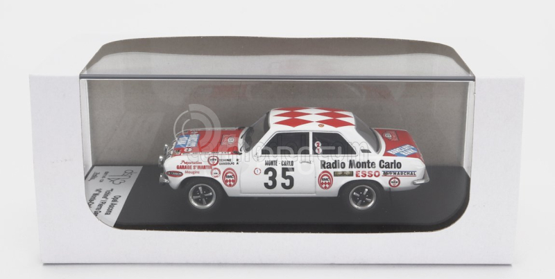 Trofeu Opel Ascona N 35 Rally Montecarlo 1975 Tchine - P.gandolfo 1:43 Bílá Červená